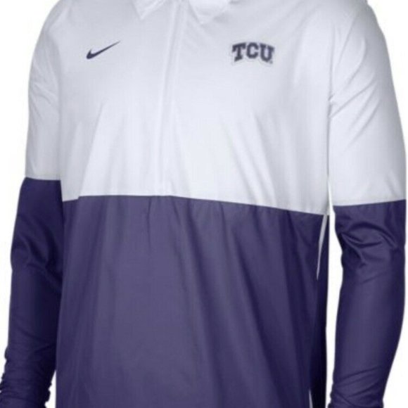 Nike Elite On Field TCU Horned Frogs Pullover Jacket Mens CQ5130-100 NEW - Picture 7 of 9